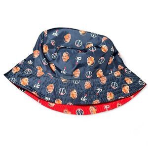 Washington Wizards Reversible Bucket Hat Player Face & Logo Print NBA Basketball